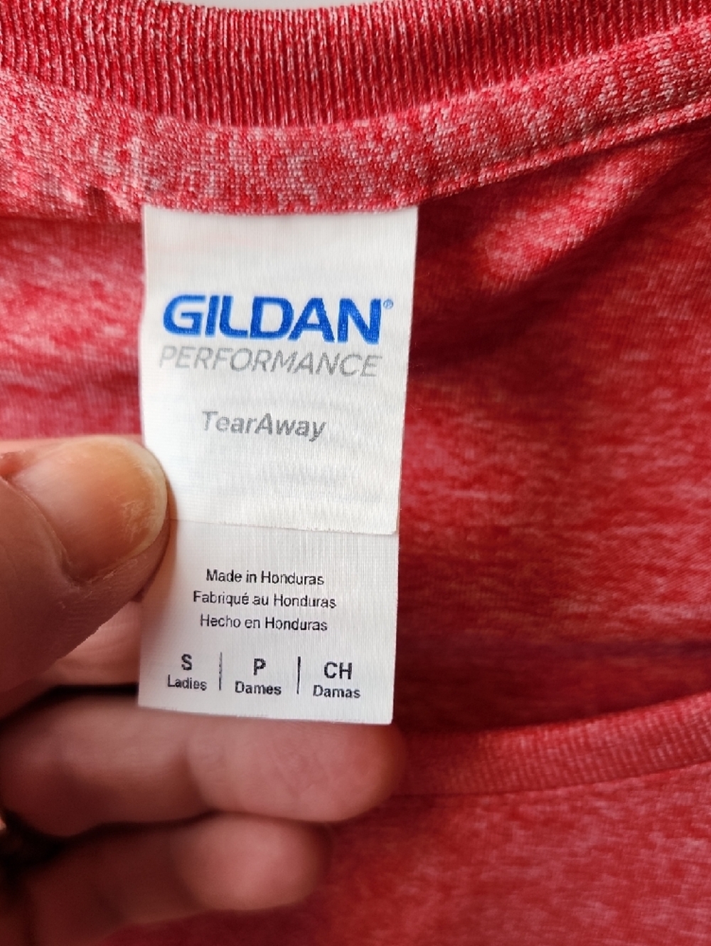 Gildan Heathered Scoop Neck Performance Tee Size S - Picture 2 of 4